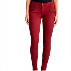 Brick red Rock & Republic skinny jeans
